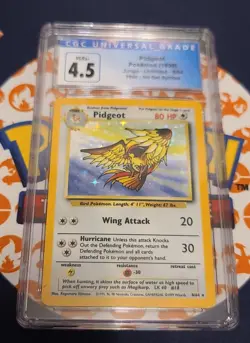 1999 Pokemon Pidgeot Holo 8/64 Jungle WOTC NO SET SYMBOL ERROR CGC 4.5 - Image 3