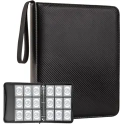 9 Pocket Card BinderPremium Zip Trading Top Loader Binder720 Double Sided Pocket - Image 1