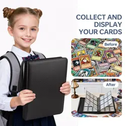 9 Pocket Card BinderPremium Zip Trading Top Loader Binder720 Double Sided Pocket - Image 4