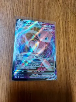 Pokemon Mew VMAX Fusion Strike Ultra Rare Holo 114/264 English TCG Card - Image 1