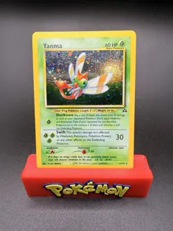 Yanma 17/75 Neo Discovery Holo Rare 2001 LP+ Pokemon Card -f - Image 1