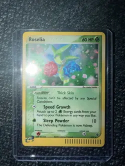 Pokemon Roselia 9/97 Dragon Holo Rare Basic 60 HP Card 2003 - Image 1