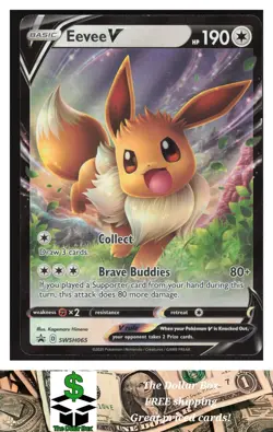 SWSH: Sword & Shield Promo Cards #SWSH065 Eevee V - Image 1