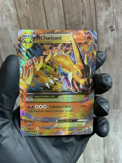 M Charizard EX Full Art Card 220 HP Holo Foil Pokemon - Image 1