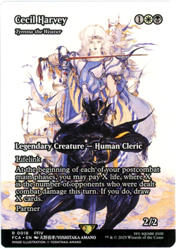 ERROR CARD Cecil Harvey - Tymna the Weaver (Showcase) 0018 - Final Fantasy - NM - Image 1