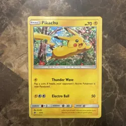 Pokemon Pikachu Card 2016 McDonald's Set 5/12 Holo Foil Promo - Image 1