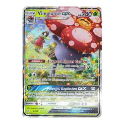 Vileplume GX 4/236 Cosmic Eclipse NM Ultra Rare Pokemon Card - Image 1