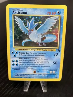 Articuno 2/62 Fossil 1999 Holo Rare WOTC Pokemon Card TCG Vintage - Image 1