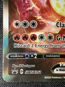 Charizard VMAX SWSH261 SWSH Promo Cards Holo Micro Crease See Pictures - Image 5