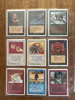 Huge Vintage Magic The Gathering Cards Lot Beta Unlimited Arabian Revised Legend - Image 3