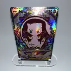 Pokemon TCG Mew EX Basic Psychic 130 HP 130 Foil Holo 20 EX FAN ART CARD - Image 1