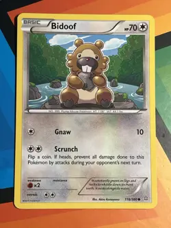 Bidoof 116/160 - Primal Clash - Pokemon Card - NM x1 - Image 1