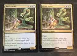 Mystic Snake X2 Modern Masters 2 2015 Edition Magic the Gathering MTG - Image 1