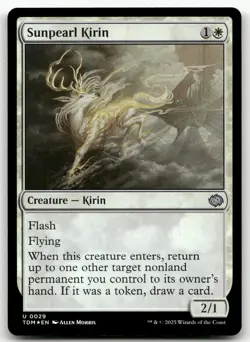 Sunpearl Kirin #29 (Foil) (NM) Tarkir Dragonstorm TDM Magic MTG - Image 1