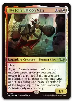 The Jolly Balloon Man #219 (Foil) (NM) Duskmourn DSK Magic MTG - Image 1