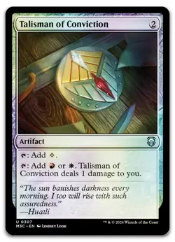 Talisman of Conviction (Ripple Foil) #307 (NM) Modern Horizons 3 M3C Magic MTG - Image 1