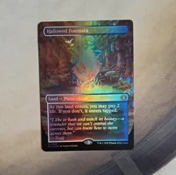MTG - Hallowed Fountain (Borderless Foil) - Lorwyn Eclipsed NM/M Condition - Image 1