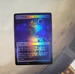 MTG - Hallowed Fountain (Borderless Foil) - Lorwyn Eclipsed NM/M Condition - Image 2