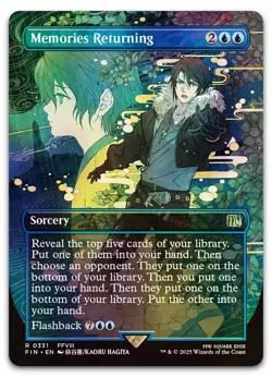 Memories Returning (Borderless) #331 (Foil) (NM) Final Fantasy FIN Magic MTG - Image 1