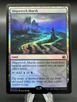 MTG, Shipwreck Marsh, Innistrad: Midnight Hunt, 267/277, Foil, Rare - Image 1