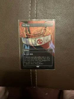 Spider-Man Secret Lair MTG Heroic Deeds Foil Sol Ring - Image 1