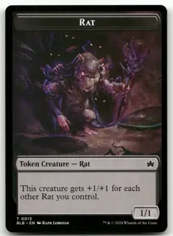 Rat Token #13 (NM) Bloomburrow BLB Magic MTG - Image 1