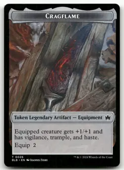 Cragflame Token #26 (NM) Bloomburrow BLB Magic MTG - Image 1
