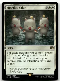 Moogles' Valor #27 (Foil) (NM) Final Fantasy FIN Magic MTG - Image 1