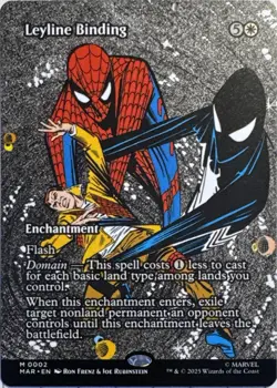 Leyline Binding(Borderless)Marvel Universe Eternal-Legal Magic: The Gathering NM - Image 1