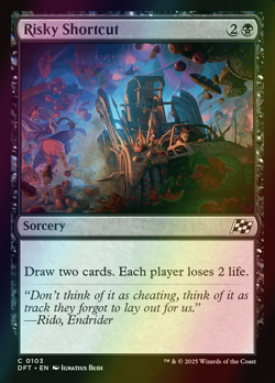 MTG Risky Shortcut Foil ** Aetherdrift ** English (NM) - Image 1