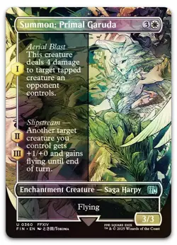 Summon: Primal Garuda (Borderless) #360 (Foil) (NM) Final Fantasy FIN Magic MTG - Image 1