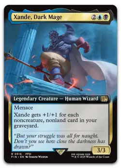 Xande, Dark Mage (Extended Art) #516 (NM) Final Fantasy FIN Magic MTG - Image 1