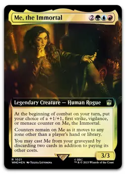 Me, the Immortal (Extended Art) (Surge Foil) #1021 (NM) Doctor Who WHO Magic MTG - Image 1