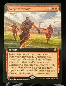 MTG Magic the Gathering C21 Commander 2021 Extended Art Surge to Victory - Rare - Image 1