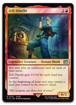 Zell Dincht #170 (Foil) (NM) Final Fantasy FIN Magic MTG - Image 1