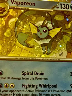 Vaporeon SWIRL 023 Pokemon Scarlet Violet Black Star Promo - SVP EN #168 NM/M - Image 1