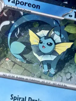 Vaporeon SWIRL 023 Pokemon Scarlet Violet Black Star Promo - SVP EN #168 NM/M - Image 3