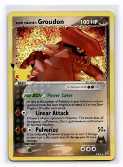 Team Magma's Groudon Celebrations: Classic Collection - Pokemon NM 9/95 - Image 1