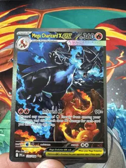 2025 Pokemon Phantasmal Flames Mega Charizard x EX 125/094 SIR - Image 2