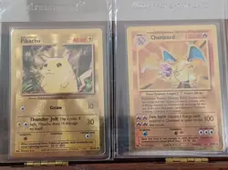 POKEMON CHARIZARD #4/PIKACHU #58 CELEBRATIONS. METAL CARDS. L👀K! - Image 1