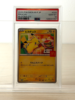 [PSA10]Pokemon Card Pikachu 020/M-P McDonald's Promo Limited Japanese 128031797 - Image 1