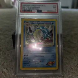 2000 POKEMON GYM CHALLENGE #13 MISTY'S GYARADOS HOLO-1ST EDITION PSA 7 - Image 1