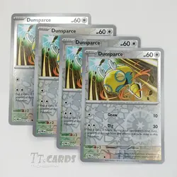 Dunsparce 079/131 REVERSE HOLO x4 Playset 4x Pokemon TCG SV Prismatic Evolutions - Image 1