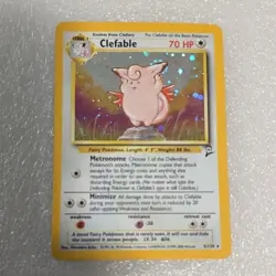 Pokemon Clefable Base Set 2 5/130 Holo Rare 70 HP English Card - Image 1
