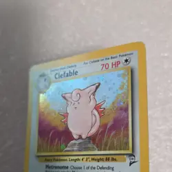 Pokemon Clefable Base Set 2 5/130 Holo Rare 70 HP English Card - Image 3