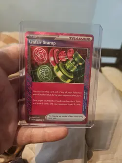 Unfair Stamp Ace Spec Rare Pokemon Twilight Masquerade 165/167 NM - Image 1
