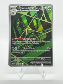 Team Rocket's Spidops 187/182 Sv10 Destined Rivals Holo HP170 Pokemon TCG - Image 1
