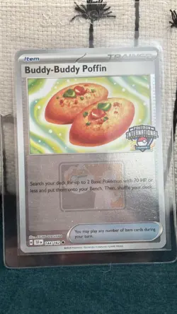 Pokemon Buddy Buddy Poffin 144/162 - EUIC International Promo - Image 3