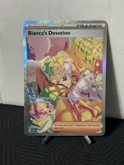 Pokemon TCG Temporal Forces Bianca's Devotion Full Art Trainer Mint 209/162 - Image 1