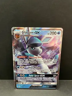 2018 Pokemon Sun & Moon Black Star Promo SM147 Glaceon GX M/NM - Image 1